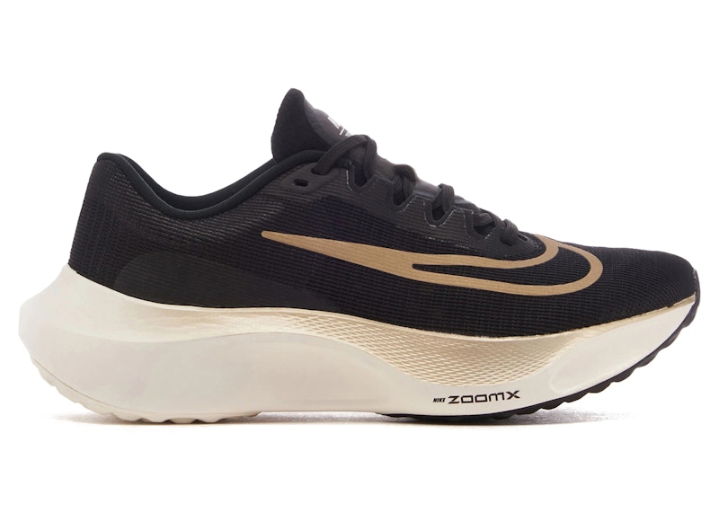 Nike Zoom Fly 5 Negro Metalizado Grano Dorado Hombre DM8968 002 MX