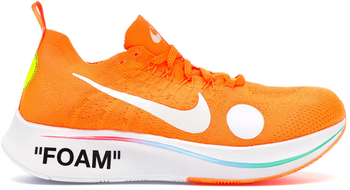 Print kandidatskole Belønning Nike Zoom Fly Mercurial Off-White Total Orange - AO2115-800
