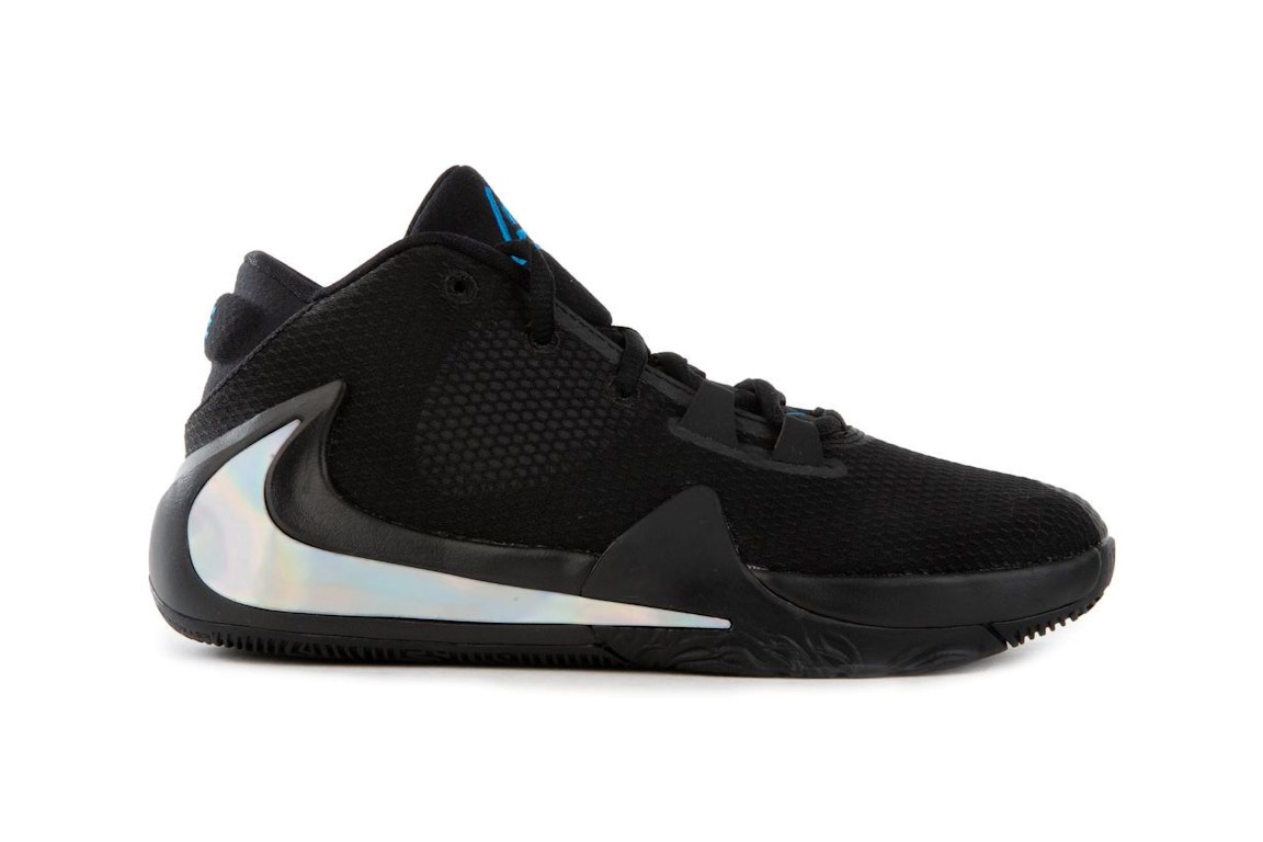Pre-owned Nike Zoom Freak 1 Black Multi Photo Blue (gs) In Black/multi-color-photo Blue