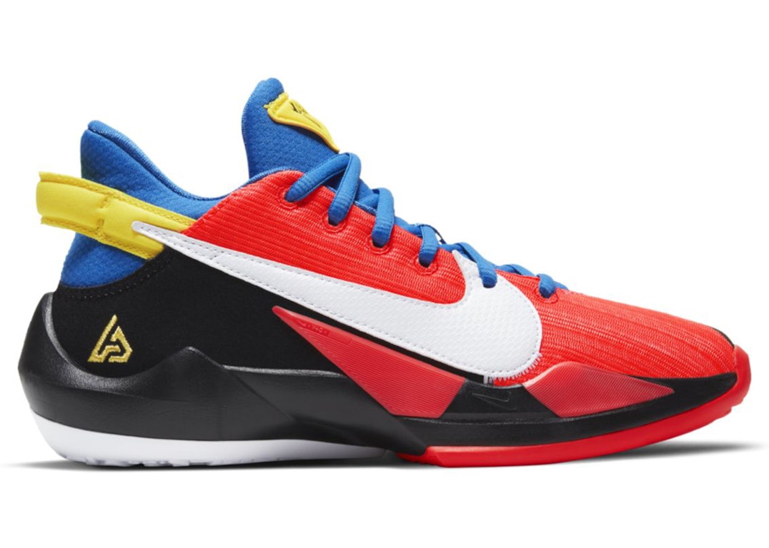 Pre-owned Nike Zoom Freak 2 Bright Crimson (gs) In Bright Crimson/white/opti Yellow