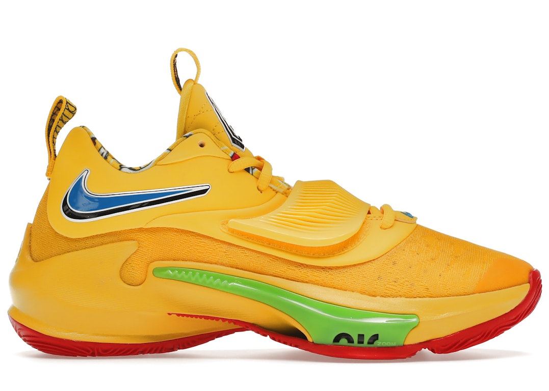 Pre-owned Nike Zoom Freak 3 Nrg Uno Yellow In Yellow/green/blue