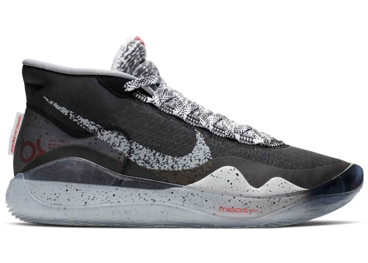 Nike Zoom KD 12 Black Cement Men's - AR4230-002 - US