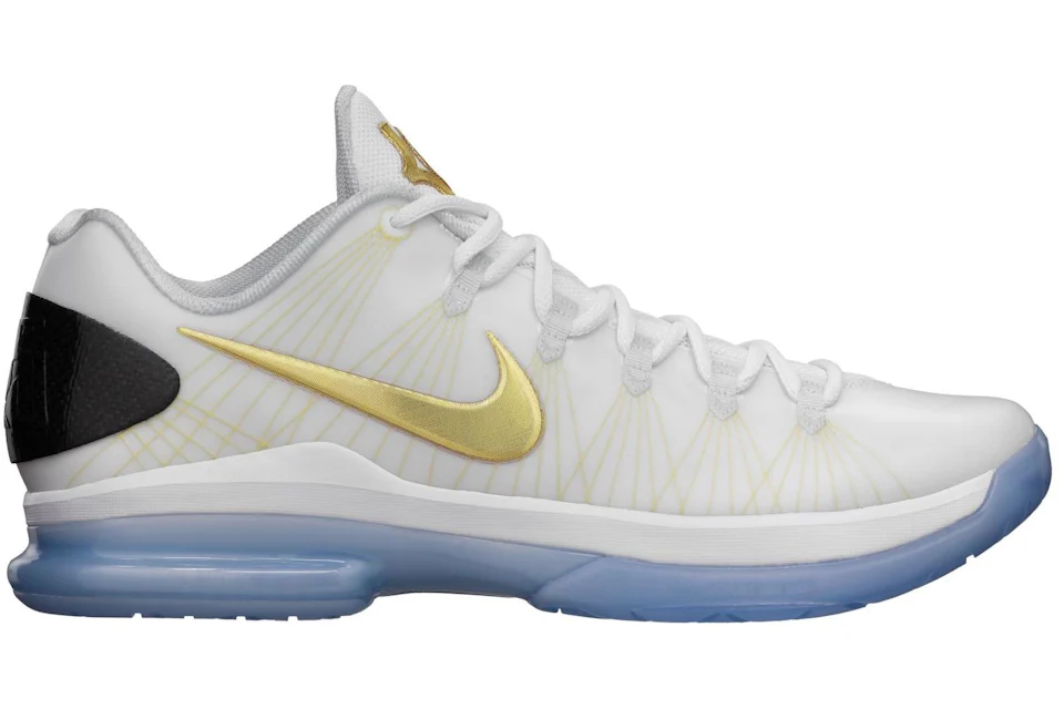 Nike KD 5 Elite+ White Gold