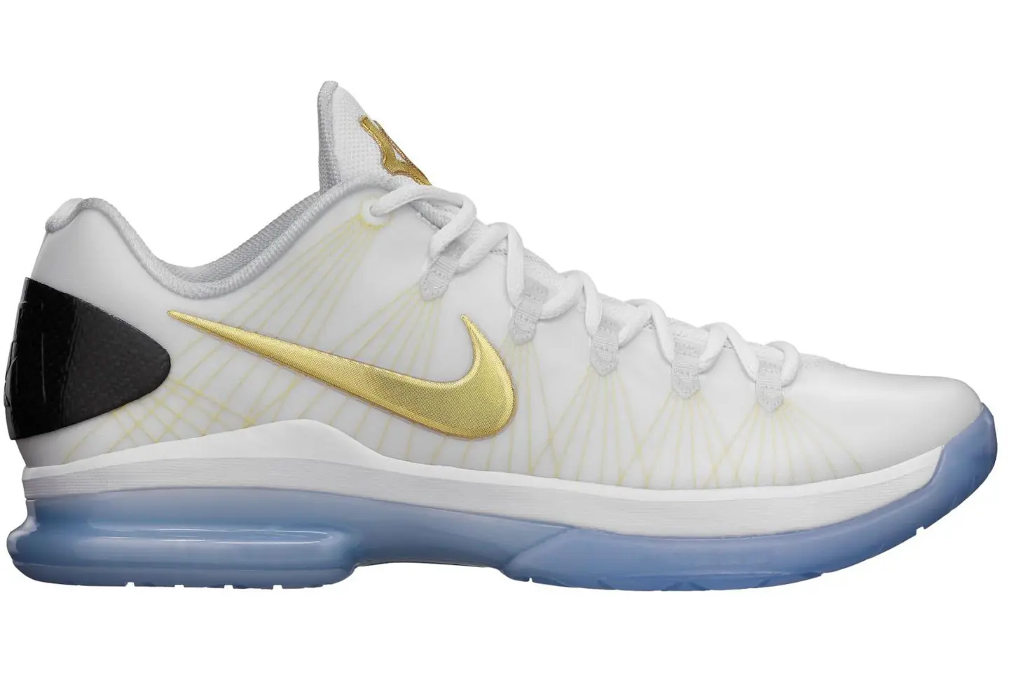 Nike KD 5 Elite+ White Gold Men's - 585385-100 - US