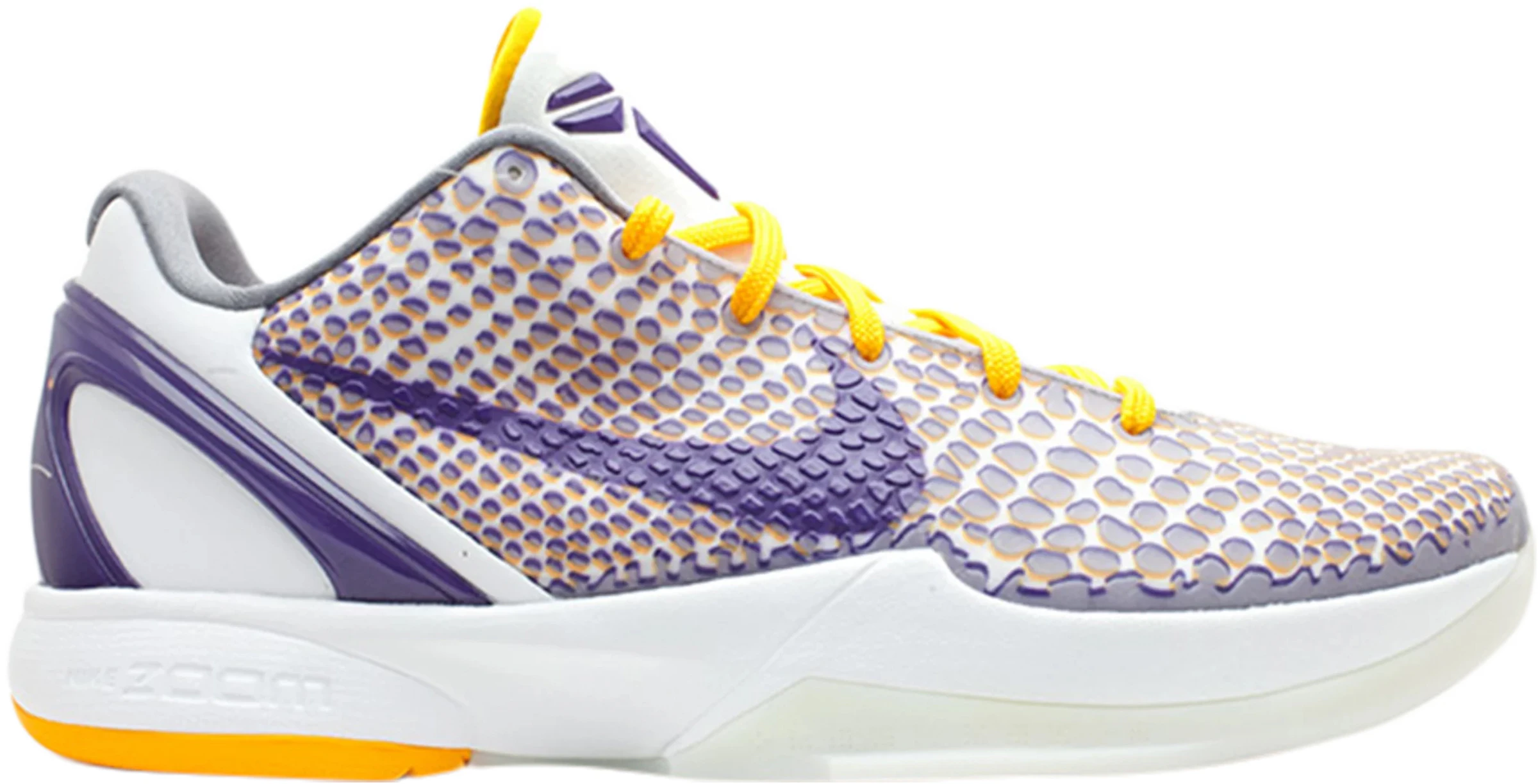 Dar una vuelta cable costilla Nike Zoom Kobe VI 3D Lakers - 429659-105 - ES