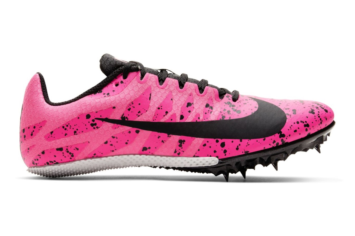 Pre-owned Nike Zoom Rival S 9 Paint Splatter Pink Blast (women's) In Pink Blast/pure Platinum/black