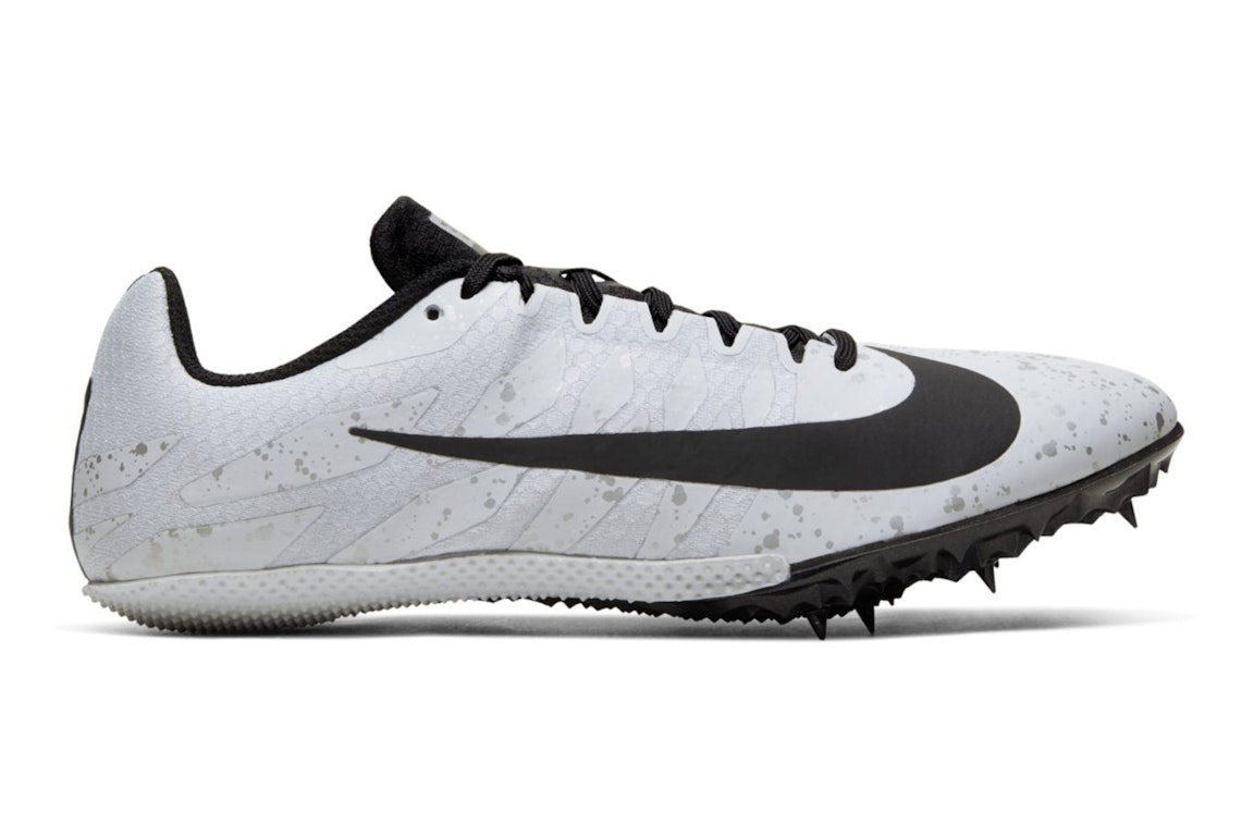 Pre-owned Nike Zoom Rival S 9 Pure Platinum Speckled In Pure Platinum/metallic Silver/black
