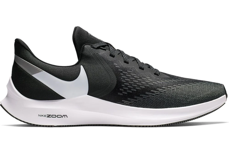 Nike Zoom Winflo 6 Black White Dark Grey