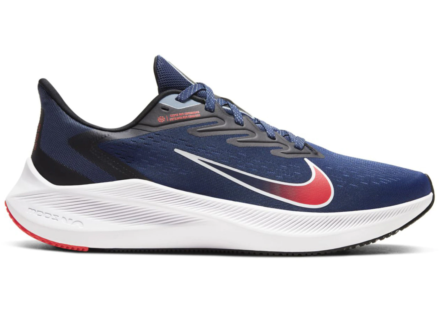Nike Zoom Winflo 7 Midnight Navy Crimson Men's - CJ0291-400 - US