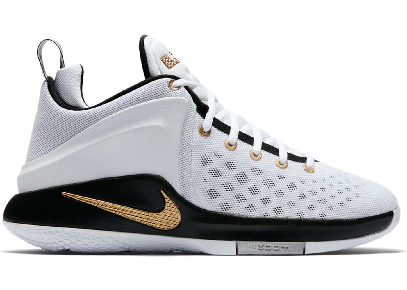 Nike Zoom Witness White Metallic Gold Black Men s 852439 102 US