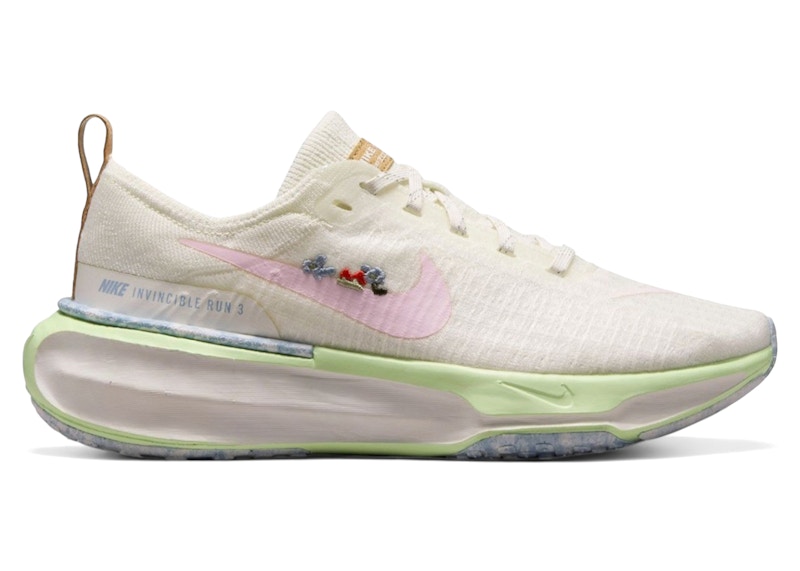 Nike ZoomX Invincible Run 3 Sail Pink Foam Barely Volt (Women's) - IB8883-161