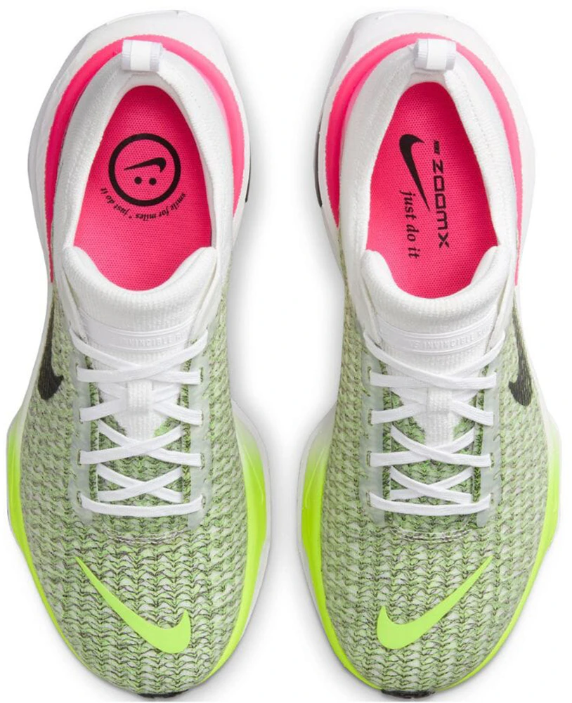 Nike ZoomX Invincible Run 3 White Volt Hyper Pink Men's - FN6821-100 - US