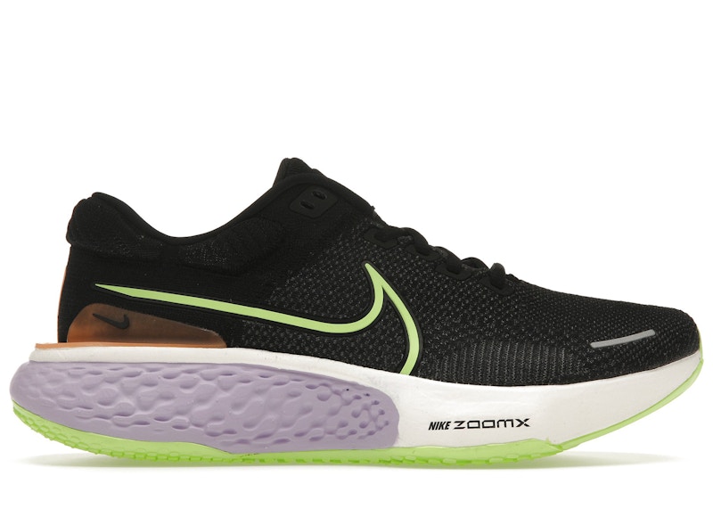 Nike ZoomX Invincible Run Flyknit 2 Black Lilac Ghost Green