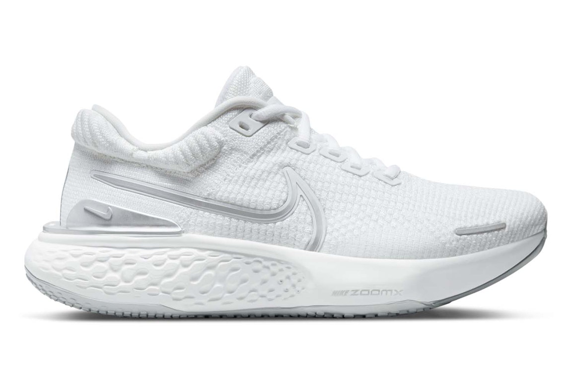 Pre-owned Nike Zoomx Invincible Run Flyknit 2 White Pure Platinum (women's) In White/metallic Silver-pure Platinum-wolf Grey