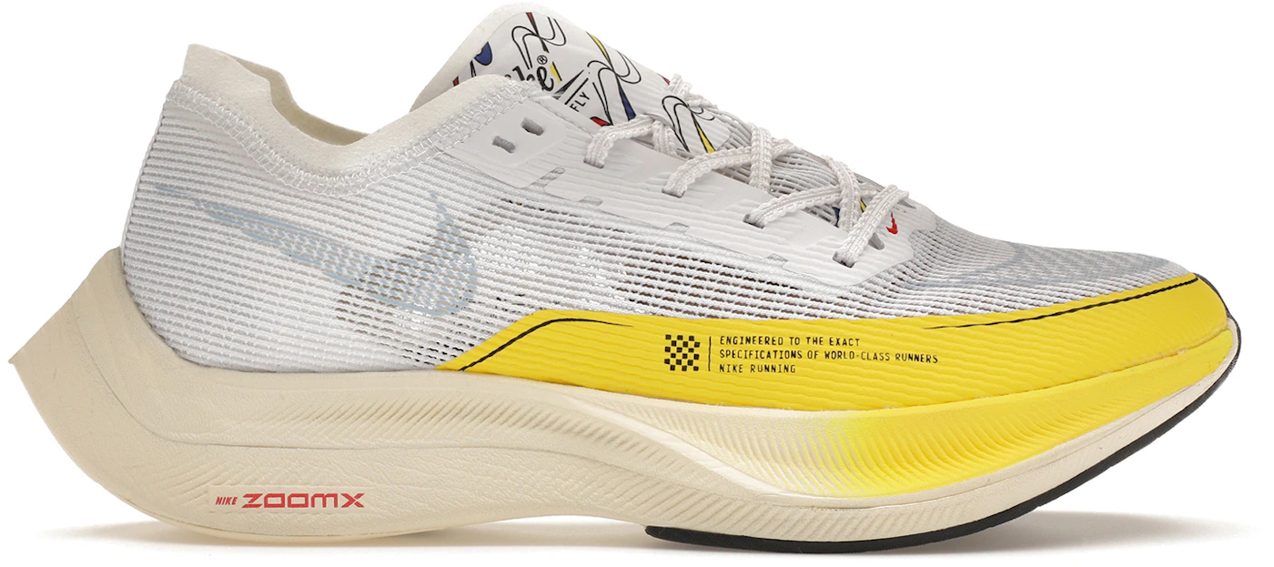 Nike ZoomX Vaporfly Next% 2 White Yellow Strike (Women's) - DM9056-100 - US