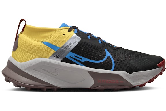 Nike ZoomX Zegama Black Vivid Sulfur Track Red Light Photo Blue