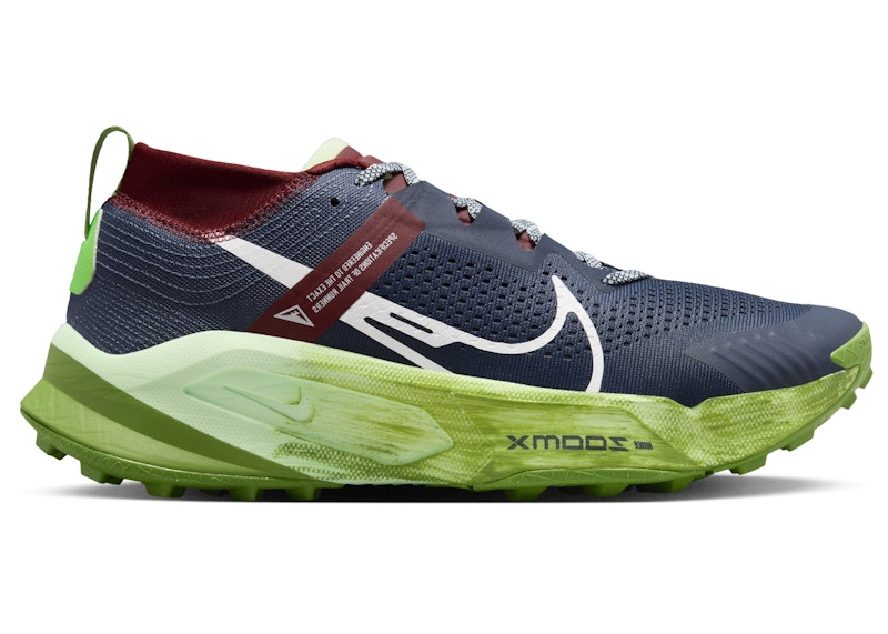 Nike ZoomX Zegama Thunder Blue Chlorophyll Dark Team Red