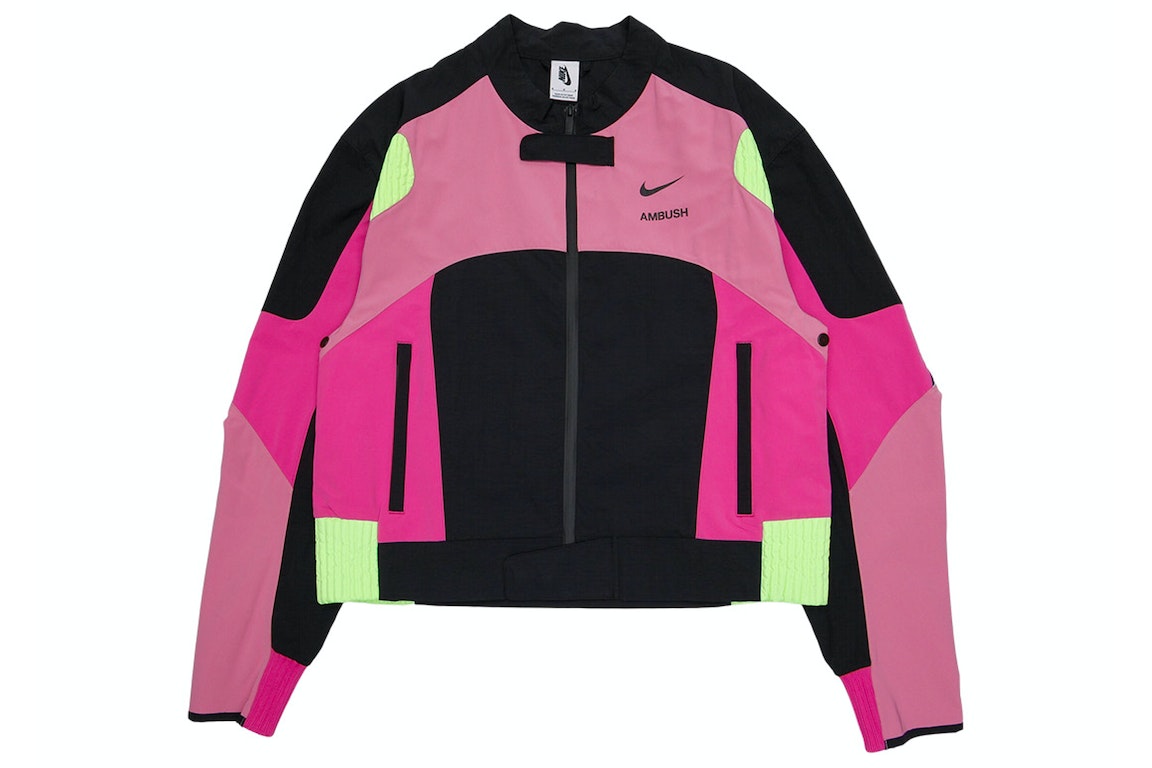 Pre-owned Nike X Ambush Moto Jacket Active Fuchsia/magic Flamingo/black