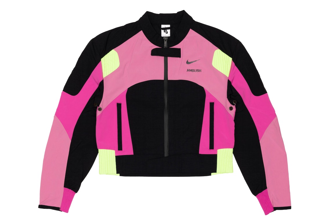 Pre-owned Nike X Ambush Moto Jacket (asia Sizing) Active Fuchsia/magic Flamingo/black