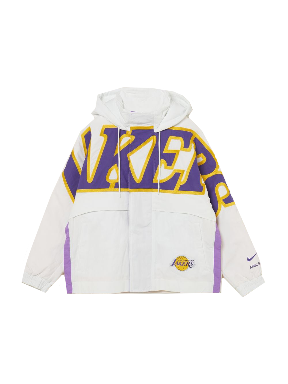 Nike x Ambush NBA Collection Lakers Jacket White/Purple/Gold 