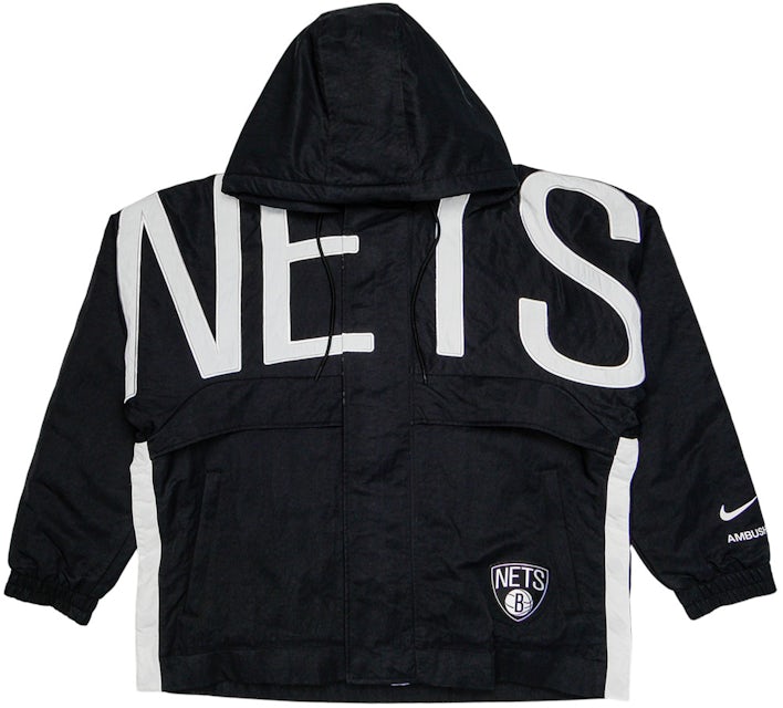 Nike Brooklyn Nets Showtime Mixtape Edition NBA Hooded Jacket Blue