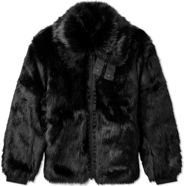 NIKE × AMBUSH reversible faux fur coat 黒