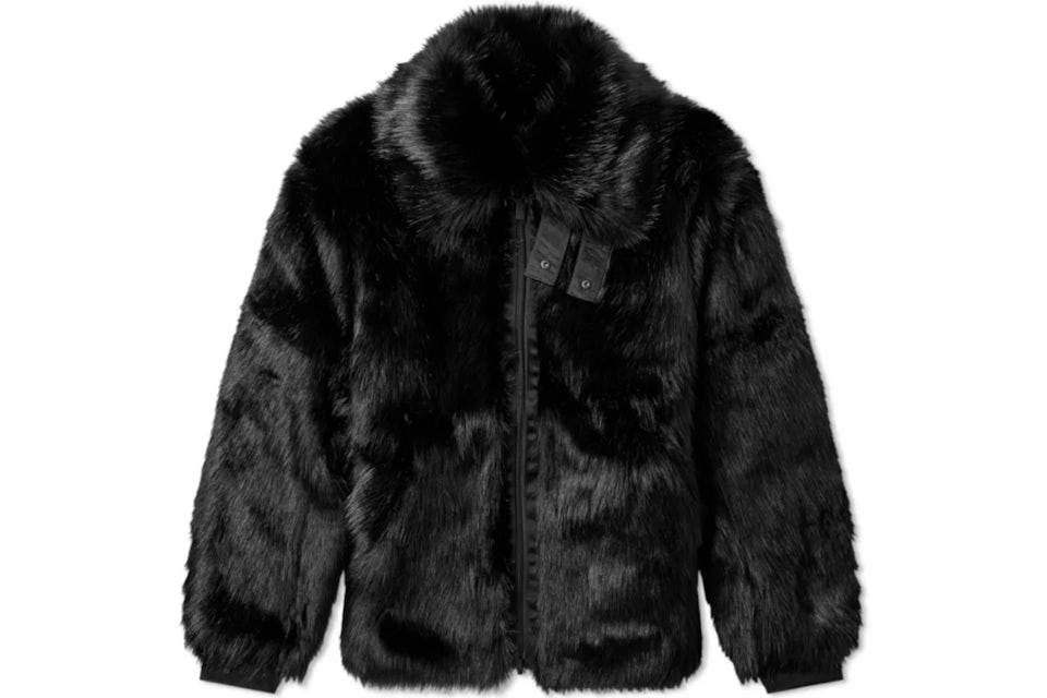 NIKE Reversible Faux Fur Coat Jacket M