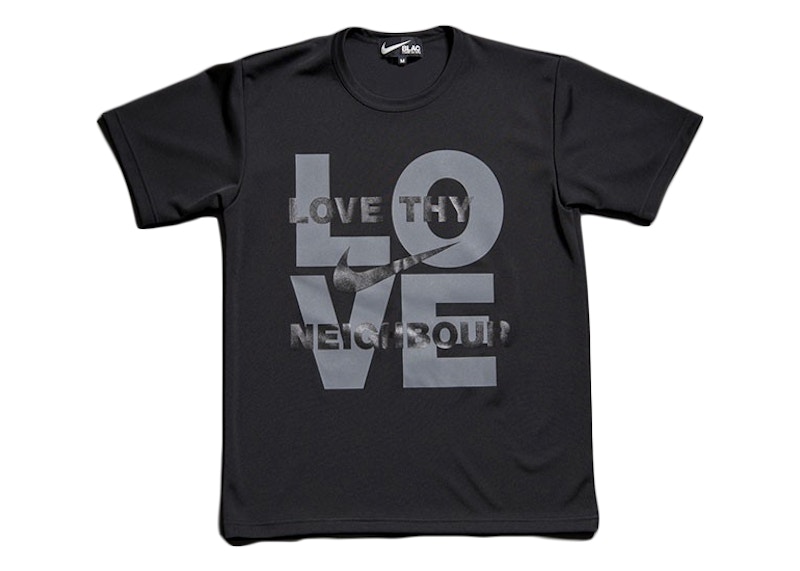 Nike x Black Comme des Garcons Love Thy Neighbor T-Shirt Black