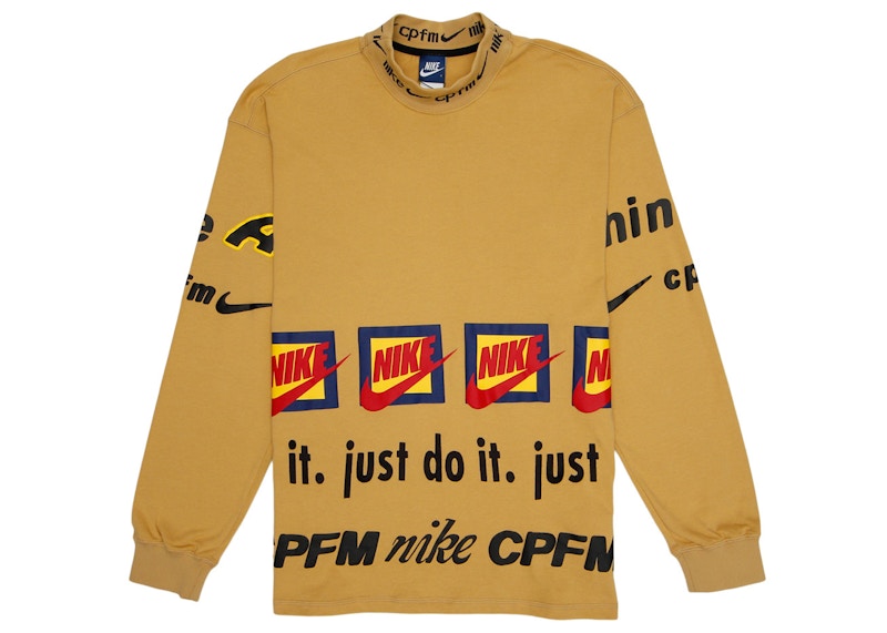 Nike x Cactus Plant Flea Market L/S T-Shirt Mustard Yellow Men's