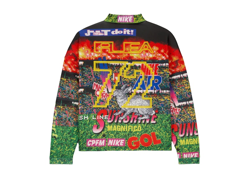 mens nike x cactus plant flea market longsleeve polo