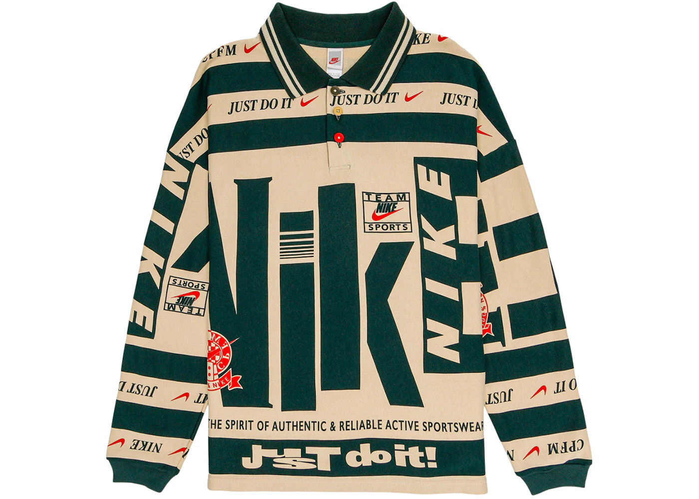 Nike x Cactus Plant Flea Market Longsleeve Polo Natural Men's