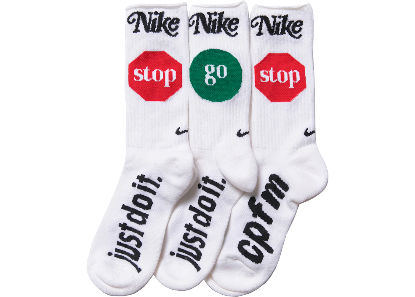 Nike x Cactus Plant Flea Market Socks White Men's FW19 US