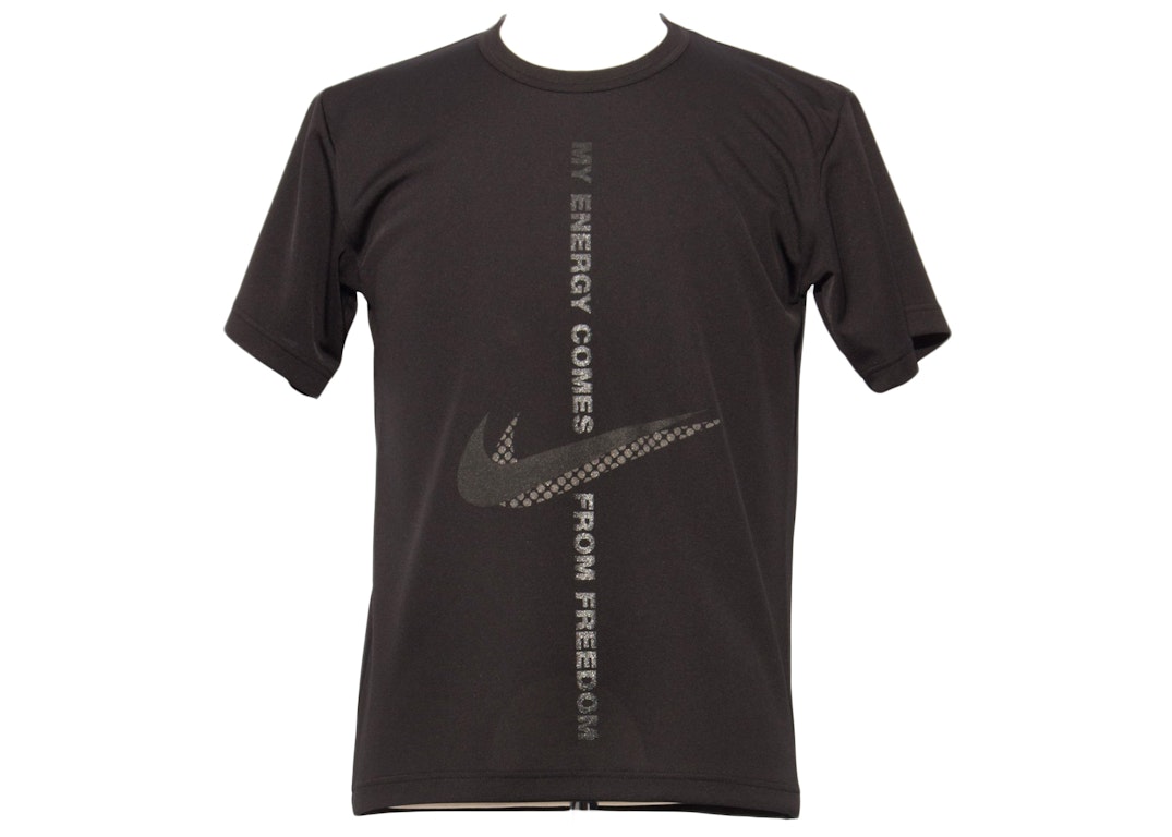 Pre-owned Nike X Comme Des Garcons Black My Energy T-shirt Black