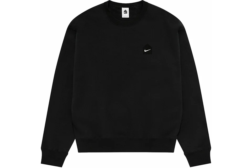 Nike x DSM Fleece Crewneck Sweatshirt Black Men's - FW23 - US