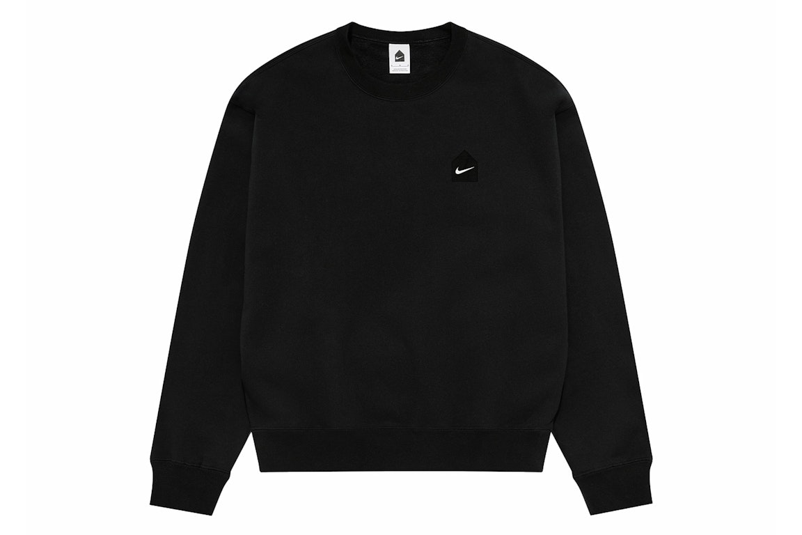 Pre-owned Nike X Dsm Fleece Crewneck Sweatshirt Black