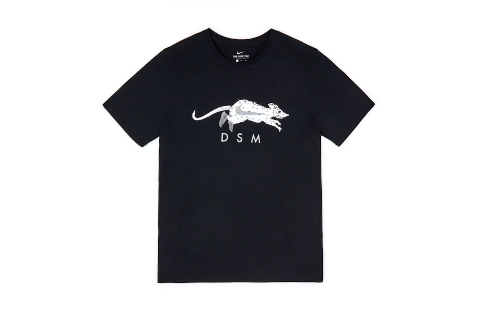 Nike x Dover Street Market Year of the Rat Running Rat T-Shirt Black