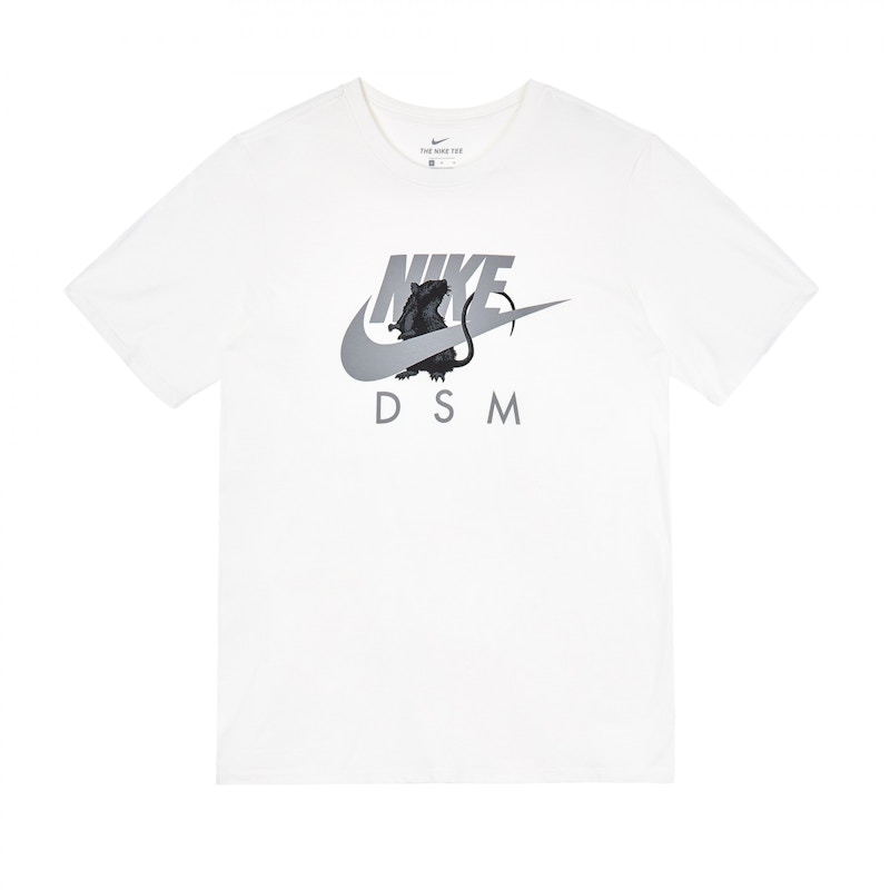 Nike x Dover Street Market Year of the Rat Swoosh Rat T-Shirt White