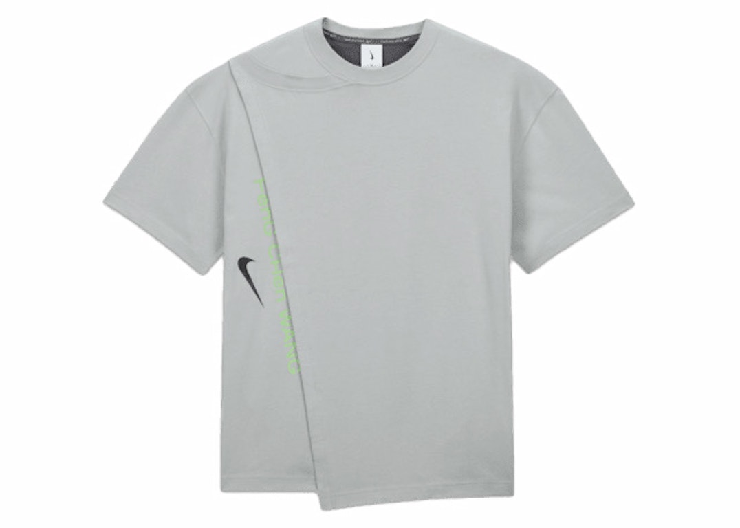Pre-owned Nike X Feng Chen Wang Pro T-shirt (asia Sizing) Grey/dark Grey