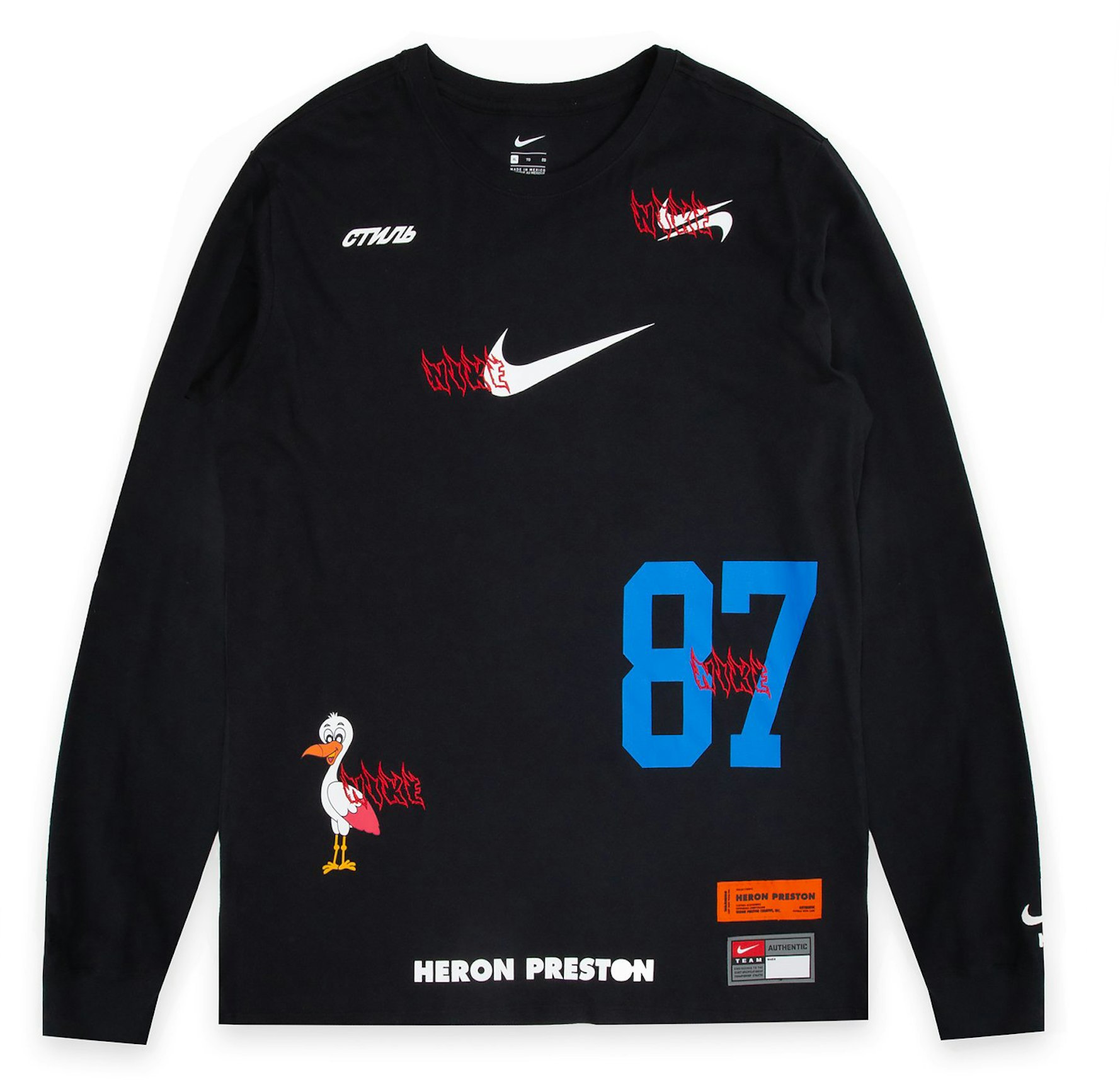 coser Formular Perdido Nike x Heron Preston L/S Tee Black - SS19 Men's - US