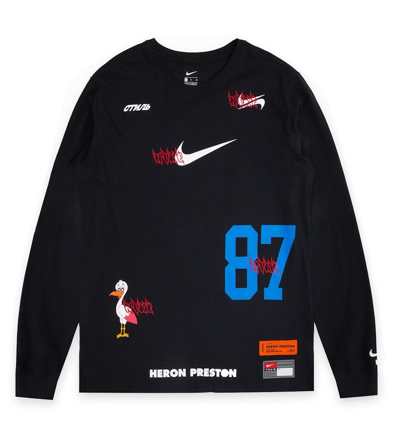 Nike x Heron Preston L S Tee Black Men s SS19 GB