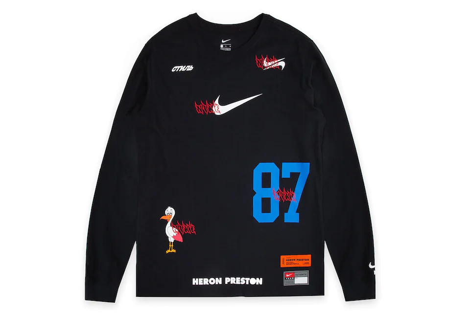 Nike x Heron Preston L/S Tee Black Men's - SS19 - US