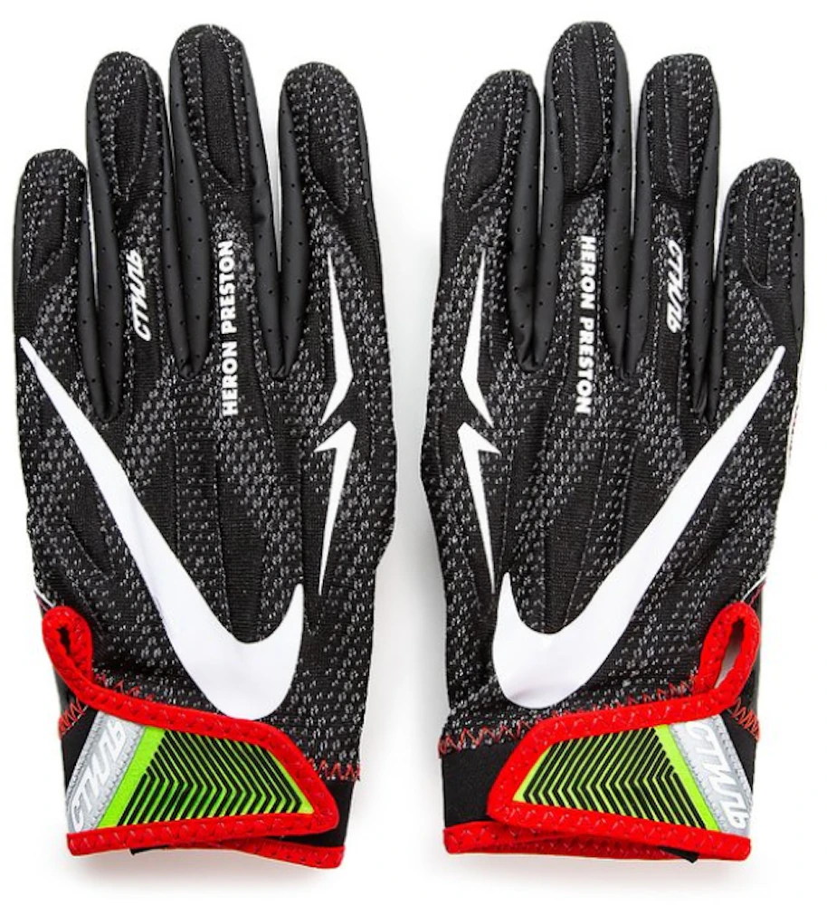 x Heron Preston Superbad 4.5 Football Gloves Black/White - SS19 Men's US