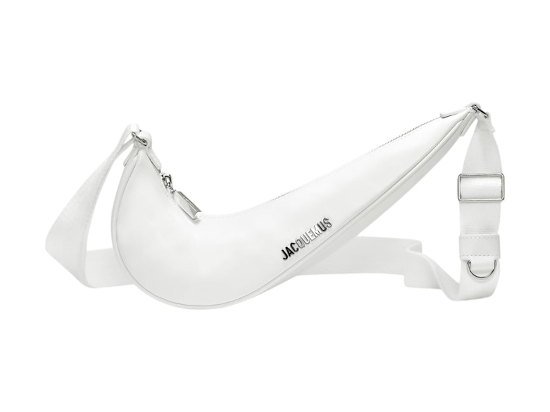 Pre-owned Nike X Jacquemus Le Swoosh Crossbody Bag In White/shiny Silver