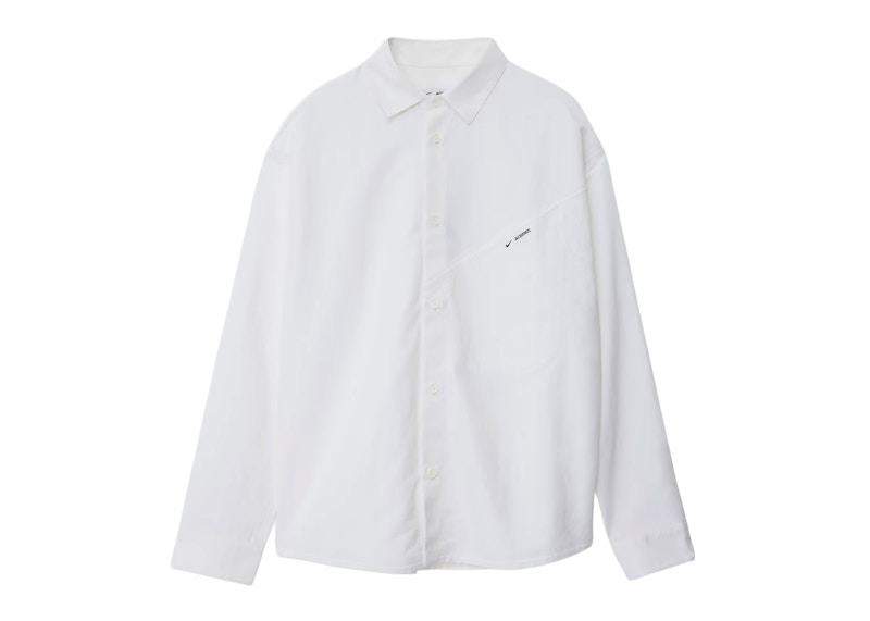 JACQUEMUS / I/L’ANNEE 97/長袖シャツ/38/コットン/WHT/汚れ有 Nike x Jacquemus Men's Long-Sleeve Tech Shirt White Men's - FW25 - US