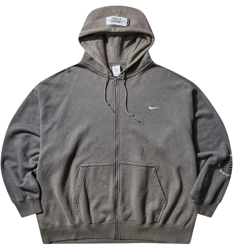 Nike x Martine Rose Full-Zip Hoodie Charcoal Heather Men's FW25 GB