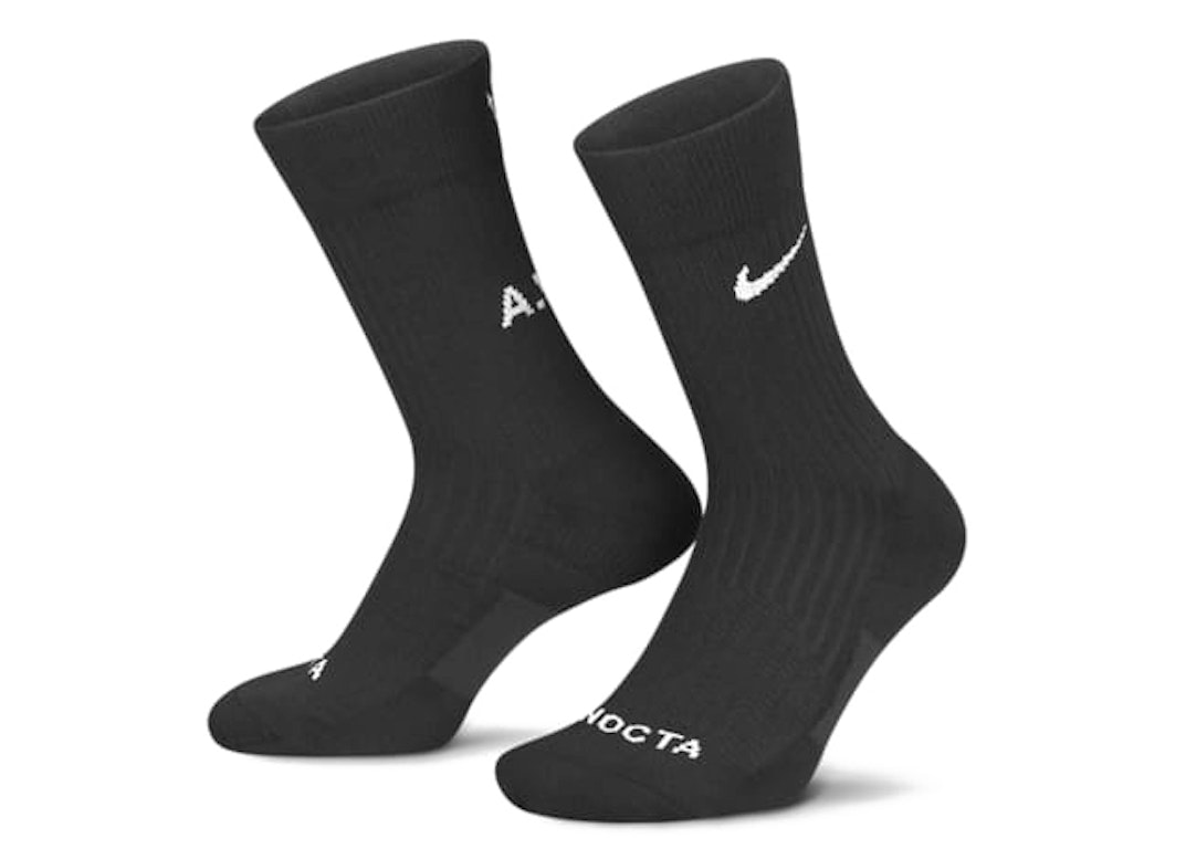 Pre-owned Nike X Nocta Crew Pack Of 3 Socks Black