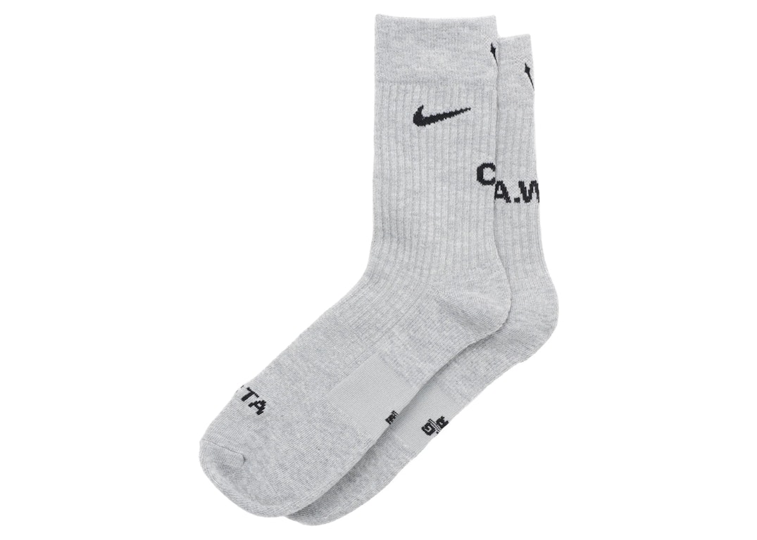 Pre-owned Nike X Nocta Crew Socks (3 Pairs) (asia Sizing) Grey
