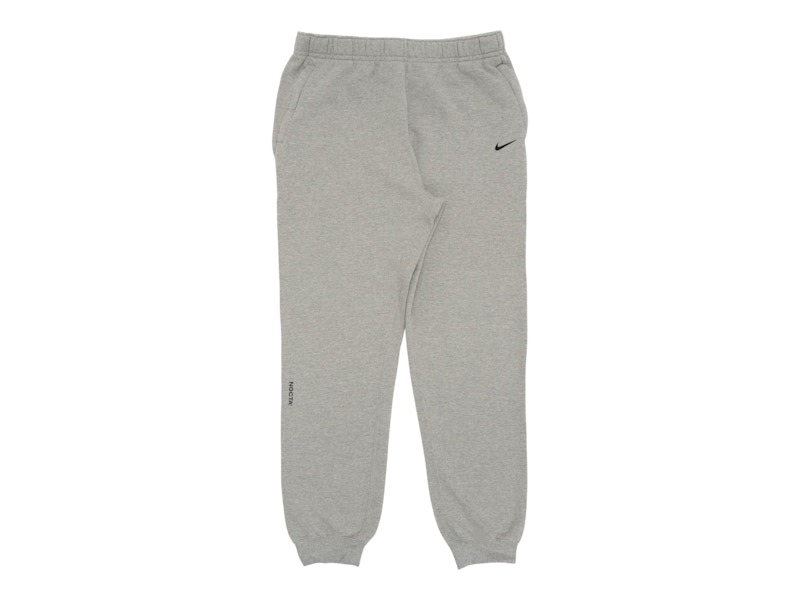 Pre-owned Nike Men's  X Nocta Fleece Cs Sweatpant In Dark Grey Heather In Gray