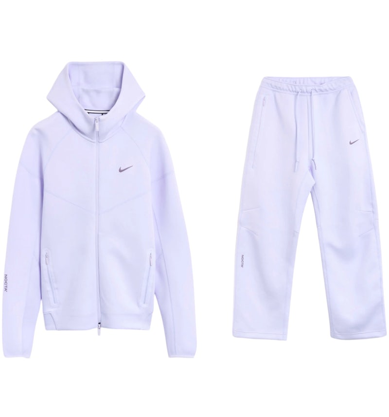 Nike x NOCTA NRG Tech Fleece Hoodie Pants Set Palest Purple