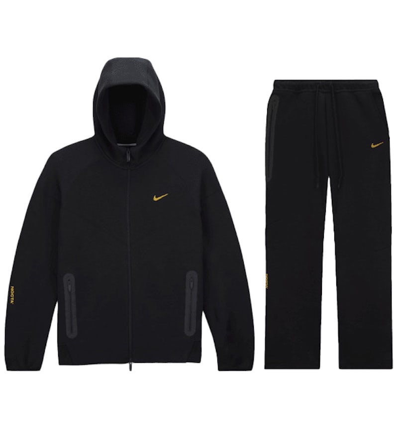 Nike x NOCTA Tech Fleece Hoodie Joggers Set Black Men's FW23 US